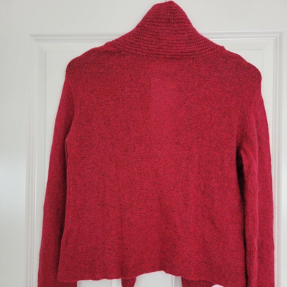 Eileen Fisher Raspberry Drape Front Cardigan Size… - image 5